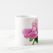 Rosa Pfingstrose auf Tasse (Mittel)
