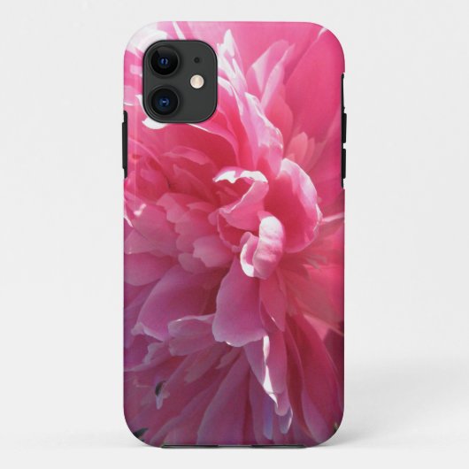 Rosa Pfingstrose Case-Mate iPhone Hülle (Rückseite)