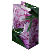 Rosa Pfingstrose Kleine Geschenktüte (Rückseite Schrägansicht)