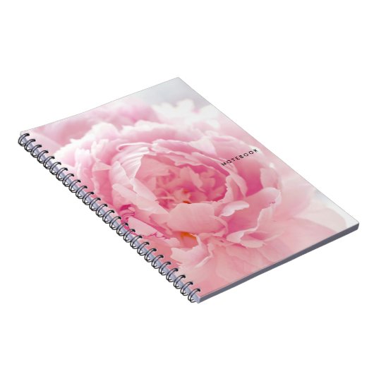 Rosa Pfingstrose Notizblock (Rechte Seite)