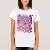Rosa Pfingstrose T-Shirt (Vorderseite)