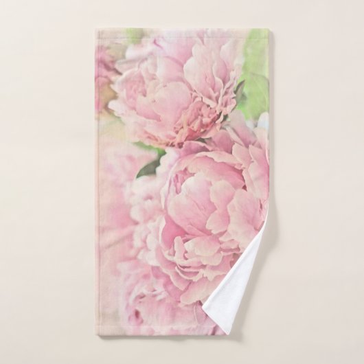 Rosa Pfingstrosen Badhandtuch Set (Handtuch)