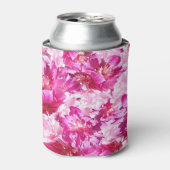 Rosa Pfingstrosen-Blume kann bedecken Dosenkühler (Kanne Vorderseite)