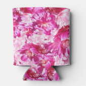 Rosa Pfingstrosen-Blume kann bedecken Dosenkühler (Rückseite)