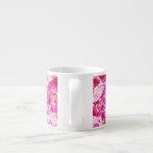 Rosa Pfingstrosen-Blumeespresso-Schale Espressotasse (Rückseite)