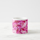 Rosa Pfingstrosen-Blumeespresso-Schale Espressotasse (Vorderseite)
