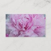 Rosa Pfingstrosen-Blumen-Geschäfts-Karte Visitenkarte (Rückseite)