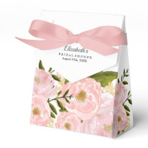 Rosa Pfingstrosen Brautparty Geschenkboxen