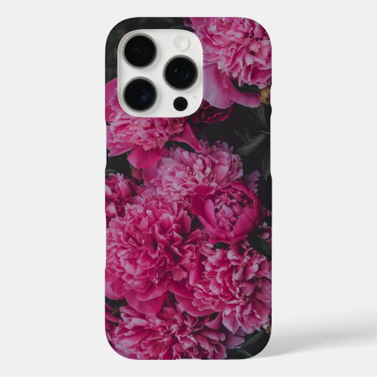 Rosa Pfingstrosen, dunkle, stimmungsvolle Ästhetik Case-Mate iPhone Hülle (Rückseite)