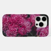 Rosa Pfingstrosen, dunkle, stimmungsvolle Ästhetik Case-Mate iPhone Hülle (Rückseite (Horizontal))