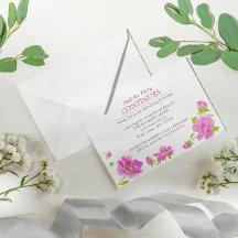 Rosa Pfingstrosen Florale Silber After Party Einla
