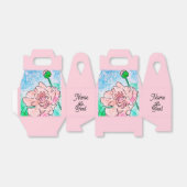 Rosa Pfingstrosen Geschenkbox Geschenkschachtel (Ungefaltet)