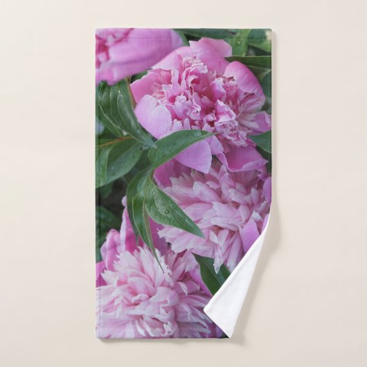 Rosa Pfingstrosen Handtuch (Handtuch)