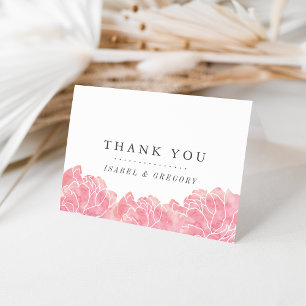 Rosa Pfingstrosen Hochzeit Danke