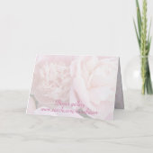 Rosa Pfingstrosen-Hochzeits-Einladungs-Karte Einladung (Rückseite)