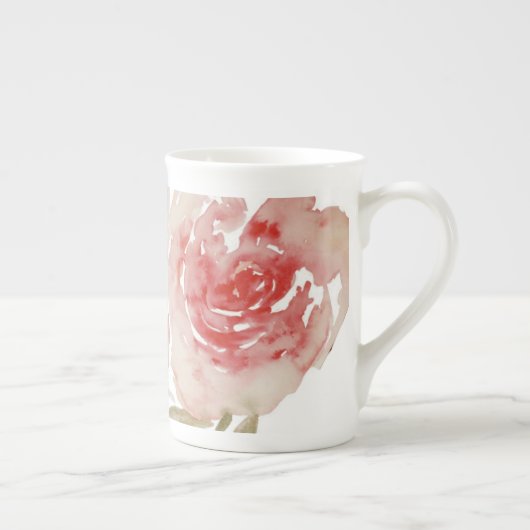 Rosa Pfingstrosen-hohe Tasse (Rechts)