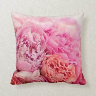 Rosa Pfingstrosen-Kissen Kissen