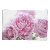 Rosa Pfingstrosen Kissenbezug (Rückseite)