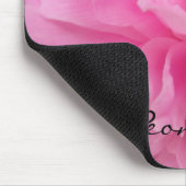 Rosa Pfingstrosen-Liebe Mousepad (Ecke)