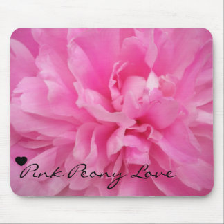 Rosa Pfingstrosen-Liebe Mousepad