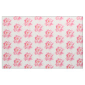 Rosa Pfingstrosen mit Blumen Stoff (Fat Quarter (45,7 x 55,9 cm))