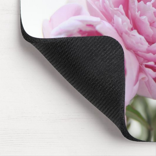 rosa Pfingstrosen mousepad (Ecke)