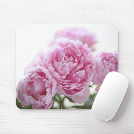rosa Pfingstrosen mousepad (Mit Mouse)