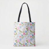 Rosa Pfingstrosen-Muster Tasche (Vorderseite)
