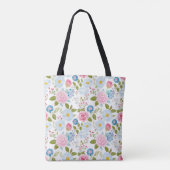 Rosa Pfingstrosen-Muster Tasche (Rückseite)