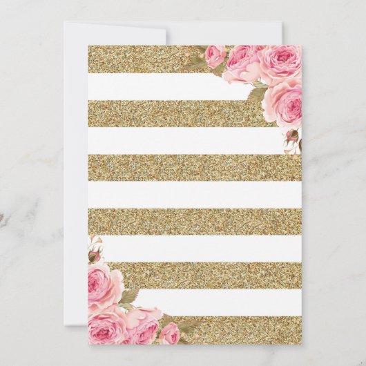 Rosa Pfingstrosen-Mutter-TagesBrunch-mit Einladung (Rückseite)