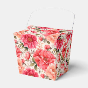 Rosa Pfingstrosen-Party-Geschenkbox Geschenkschachtel