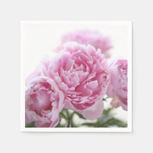 Rosa Pfingstrosen Serviette