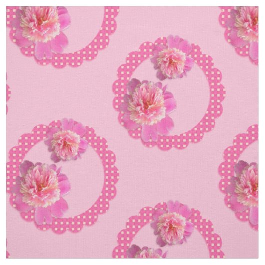 Rosa Pfingstrosen Stoff (Muster)