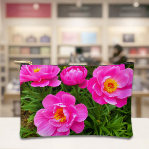 Rosa Pfingstrosen-Tasche Zubehörtasche