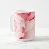 Rosa Pfingstrosen-Tasse Kaffeetasse (Vorderseite Links)