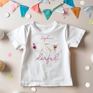 Rosa Pfingstrosen wundervolle Geburtstagsfeier Aqu Baby T-shirt