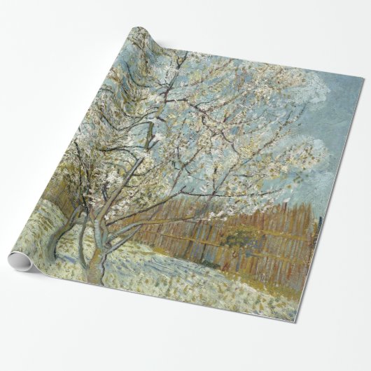 Rosa Pfirsich-Baum durch Vincent van Gogh Geschenkpapier (Ungerollt)