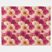 Rosa Pfirsich Fleecedecke (Vorderseite (Horizontal))