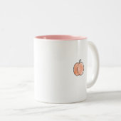 Rosa Pfirsich-Frucht-minimale Tasse (VorderseiteRechts)