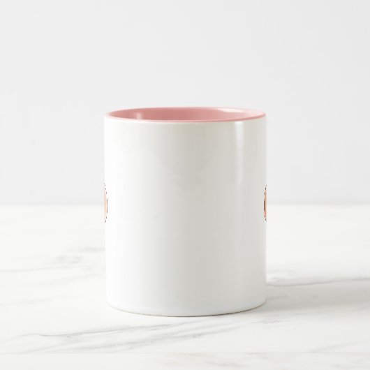 Rosa Pfirsich-Frucht-minimale Tasse (Mittel)