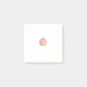 Rosa Pfirsich-Frucht-Post-It Post-it Klebezettel (Vorderseite)