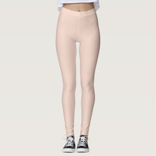 Rosa Pfirsich Leggings (Vorderseite)