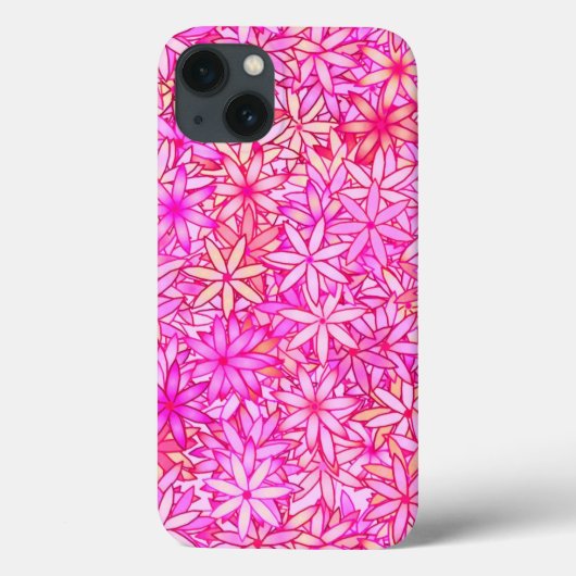 Rosa, Pfirsich, Orchideen und Korallen Blume Case-Mate iPhone Hülle (Rückseite)