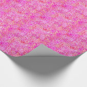 Rosa, Pfirsich, Orchideen und Korallen Blume Geschenkpapier (Ecke)