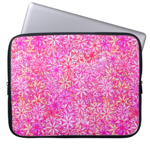 Rosa, Pfirsich, Orchideen und Korallen Blume Laptopschutzhülle