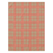 Rosa, Pfirsich und Braun Kariert Tischdecke (Vorderseite)