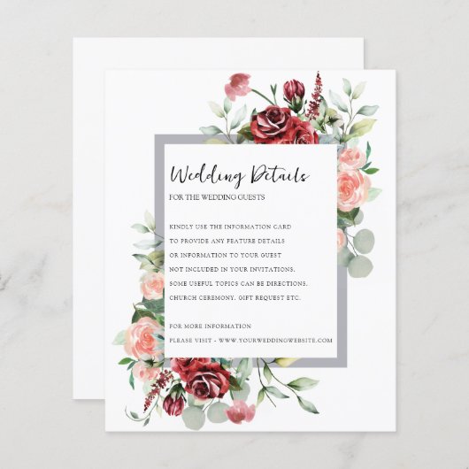 Rosa Pfirsich und Korallenblume Details zur Hochze (Vorne/Hinten)