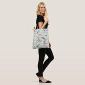 Rosa Pfirsichbaum Blossom All-over-Print Tasche (Am Model)