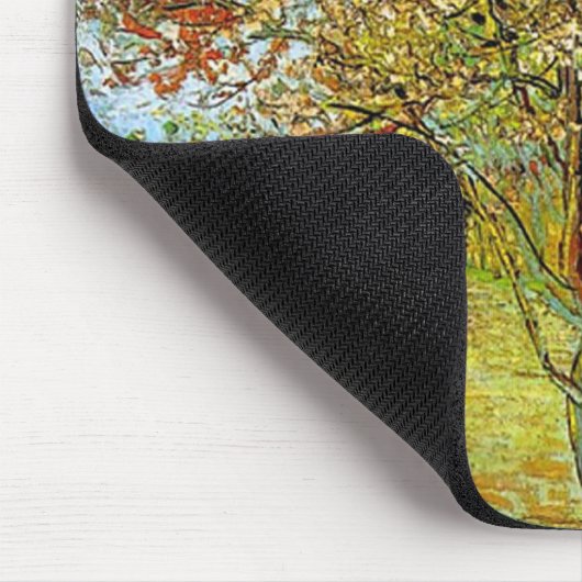 Rosa Pfirsichbaum im Blossom Erinnerung an Mauve Mousepad (Ecke)