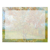 Rosa Pfirsichbaum im Blossom Erinnerung an Mauve Notizblock (Vorderseite)